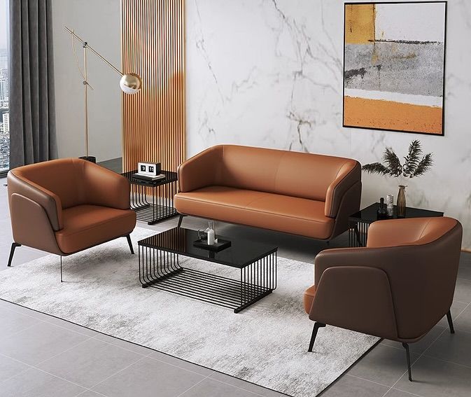 Boardroom Leather Office Sofa