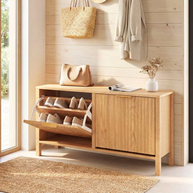 Entry Tall Shoe Rack Cabinet