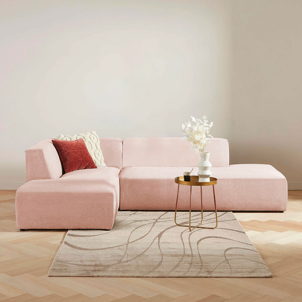 Alwan Premium Modern L-Shape Fabric Sofa