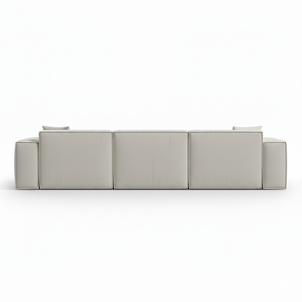 Alwan Premium Ivory Modular L-Shape Sofa
