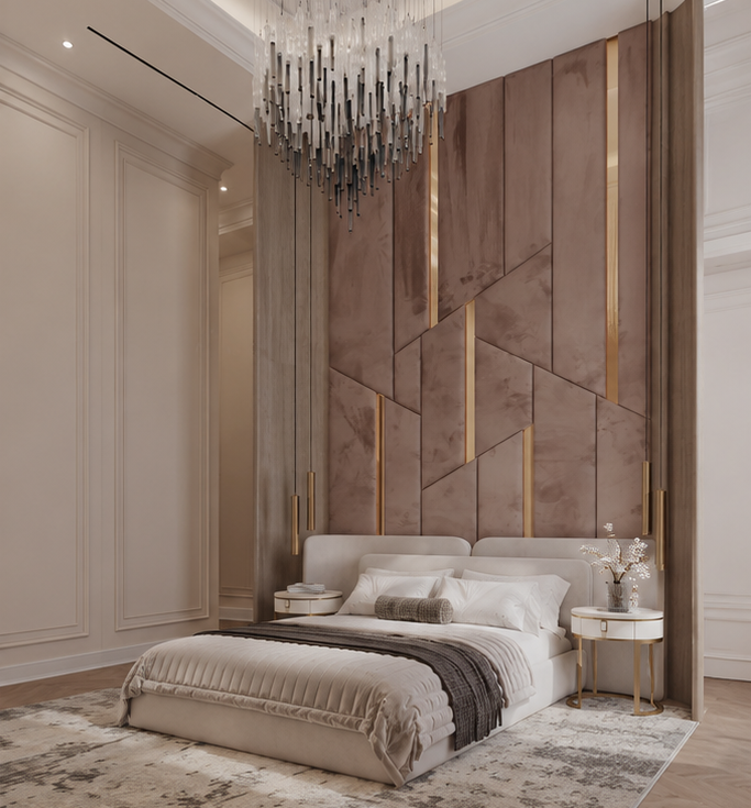 The Aurelia Geometric Panel Bed 