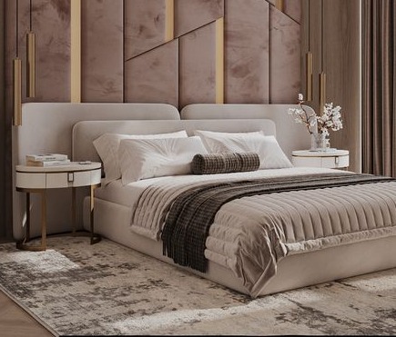 The Aurelia Geometric Panel Bed 