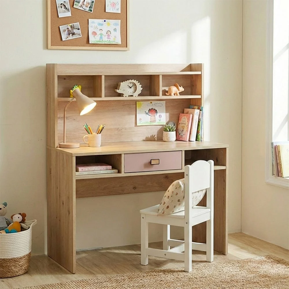 Kids' Creative Learning Desk with Hutch