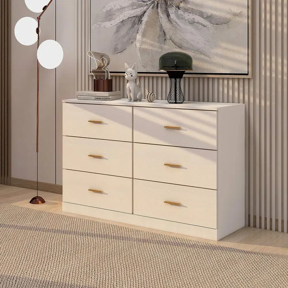Modern Minimalist 6-Drawer Storage Chest