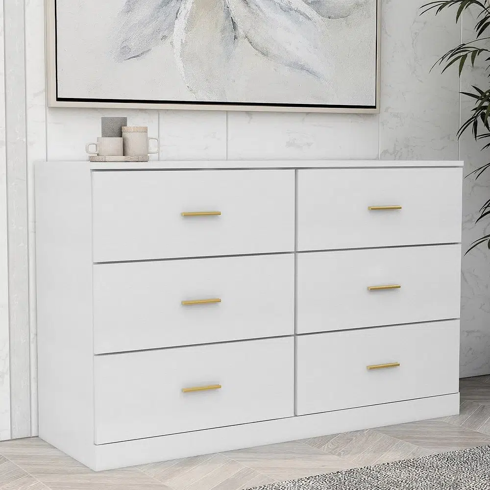 Modern Minimalist 6-Drawer Storage Chest