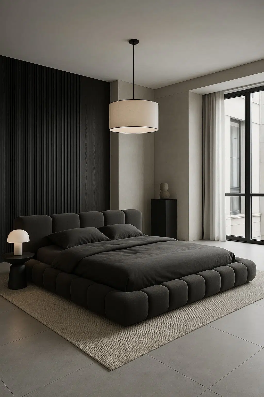 Zen-Minimalist Cloud Platform Bed