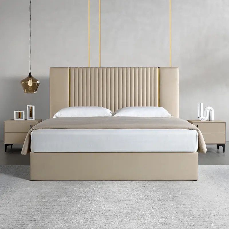 Aura Gold-Accent Channel Bed