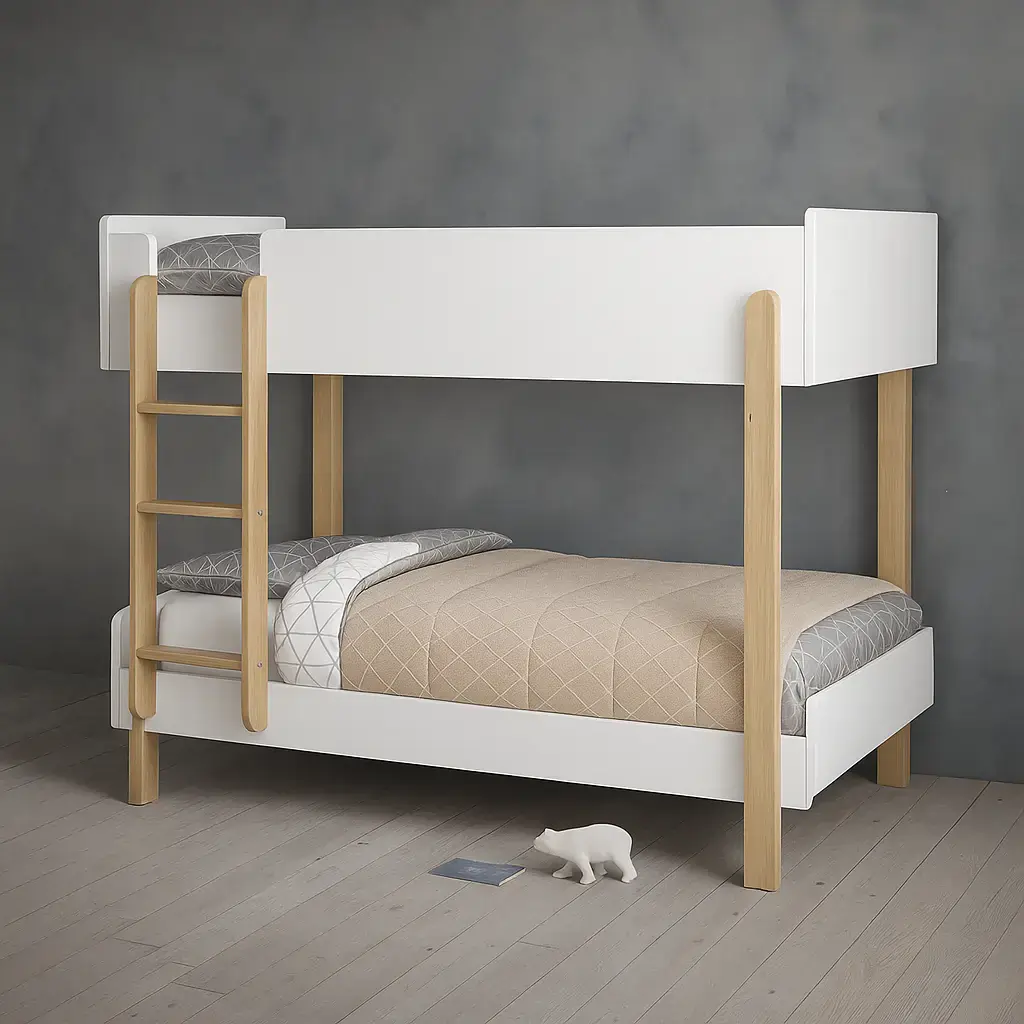 Scandi-Pure Minimalist Bunk Bed