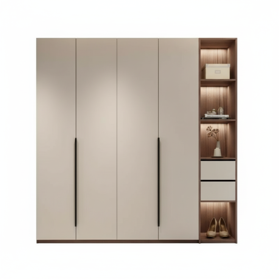 Moderna Open-Hutch Wardrobe Suite