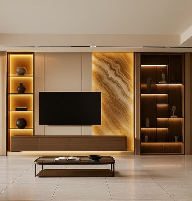 Lumina Modern Media Wall Unit