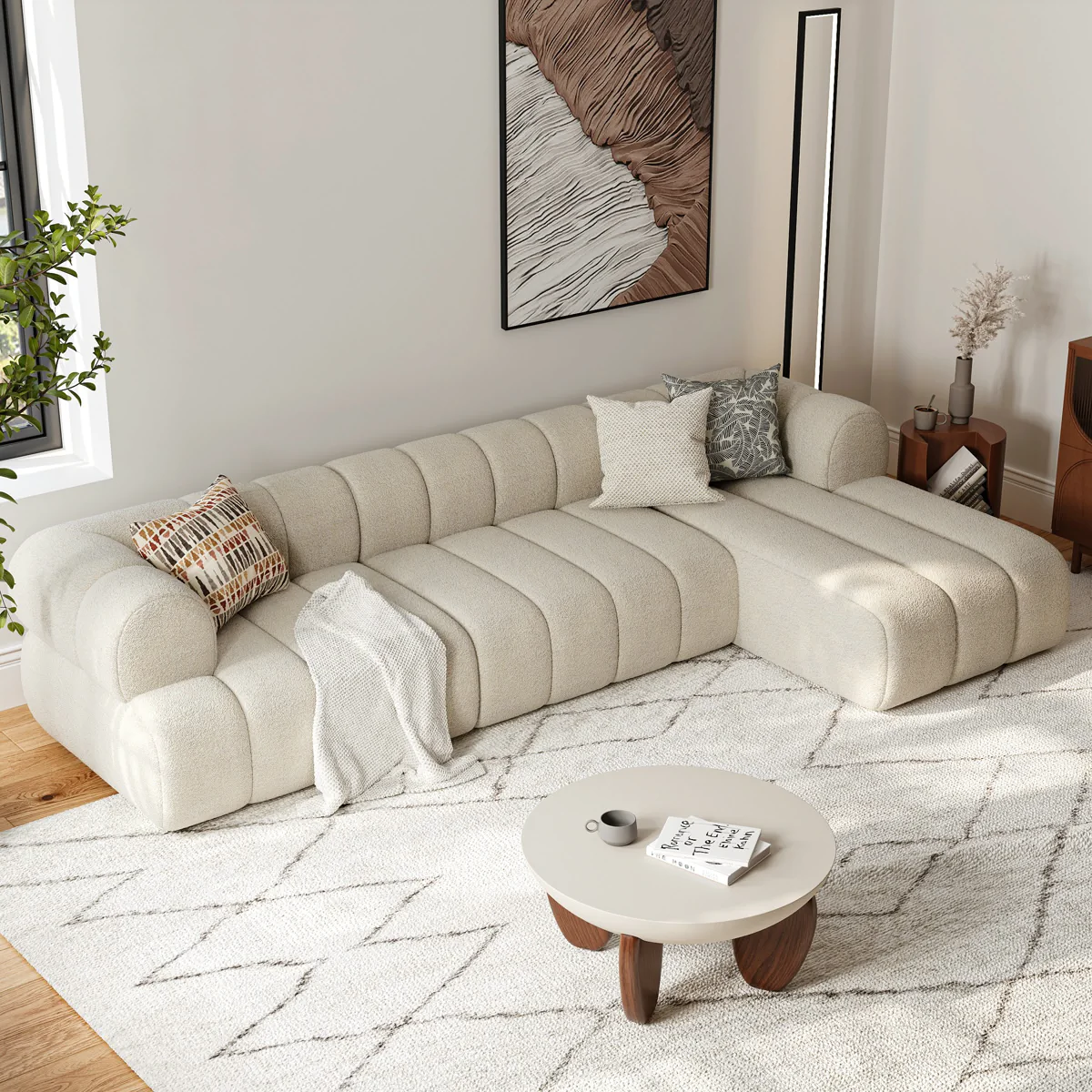 Cove Ribbed Sectional Sofa