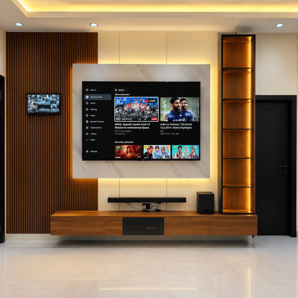 Apex Glow Wall Panel TV Unit