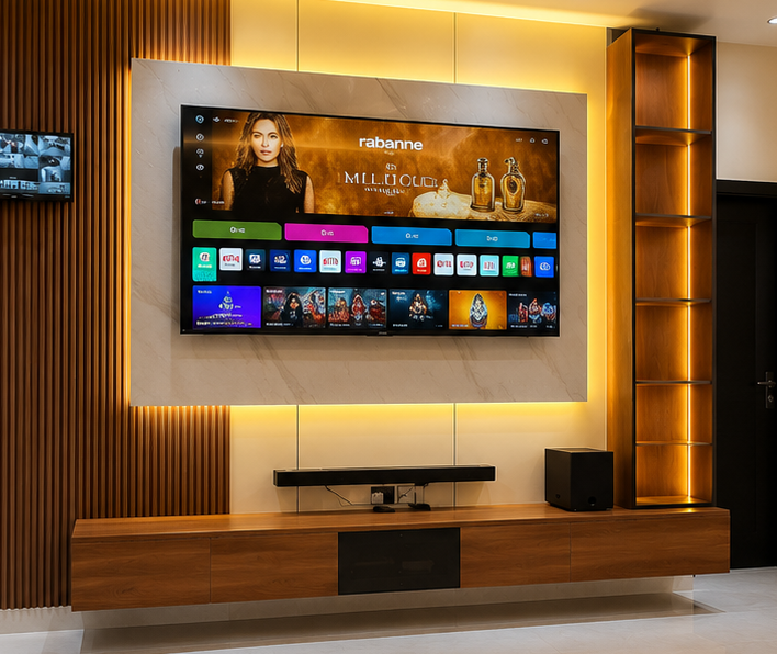Apex Glow Wall Panel TV Unit