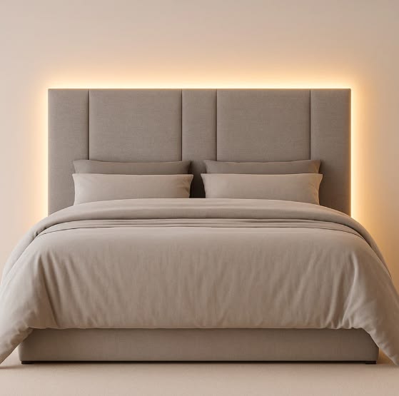 Brentwood Backlit Panel Bed