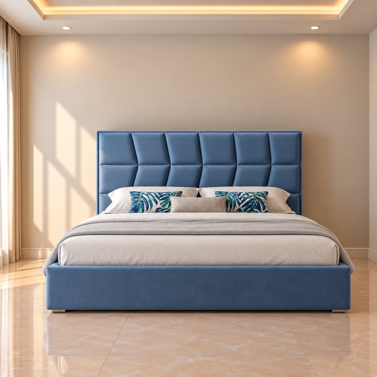 Breeze Block-Tufted Bed