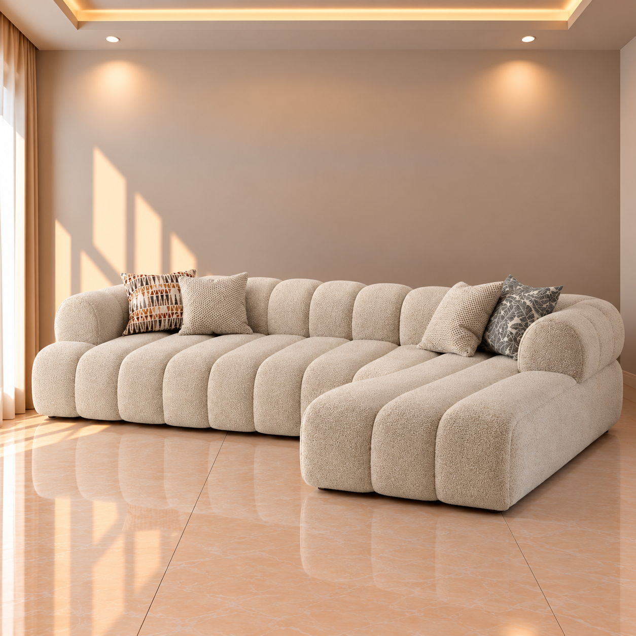 Cove Ribbed Sectional Sofa